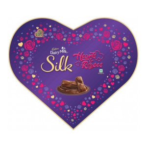 Cadbury Dairy Milk Silk Valentines Heart Shaped Gift Box Bars  (324 g)