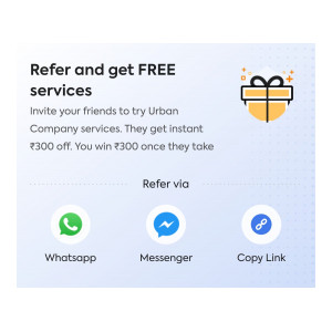 Loot : Urban Company get any service for 300 Off (New Users)