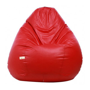 Sattva Classic 2XL Bean Bag Filled with Beans - Red…