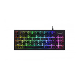 Cosmic Byte CB-GK-22 Veritas TKL Membrane Keyboard with RGB LED, Double Shot Keycaps and Sonic Spectrum (Black) [[Apply Coupon]:]
