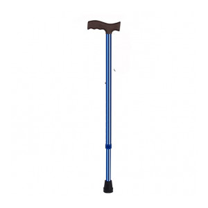 DGARYS Walking Stick for Old Persons | Men and Women Old Age | Light Weight Walking Cane | Height Adjustable, Portable Comfortable Walking Stick Blue Coated