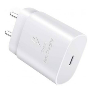 SAMSUNG Original EP-TA800NWEGIN USB Type-C (Fast Charge 2.0) 25 W 3 A Mobile Charger  (White)