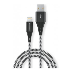 Portronics Konnect B+ 3 A 1 m Lightning Cable  (Compatible with Smartphones, Laptop, Headphones, Camera, Zebra, One Cable)