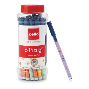 cello Bling Pastel Ball Pen  (Pack of 25, Blue)