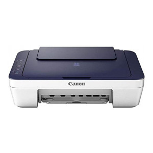 Canon PIXMA E477 All-in-One Wireless Ink Efficient Colour Printer (White/Blue)