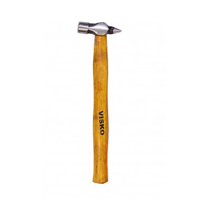 Visko Tools Steel 717 100 G Cross Pein Hammer, Wooden Handle (Brown)