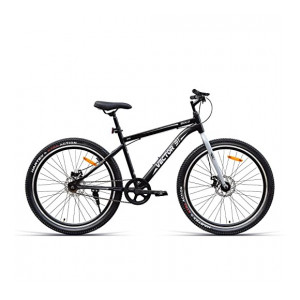 Vector 91 Bold 27.5T Single Speed Cycle with Dual Disc Brakes (Black and Grey, 12+ Years)