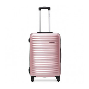 Nasher Miles Monte Carlo Hard-Sided Polycarbonate Check-in Luggage Rose Gold 24 inch |65cm Trolley Bag