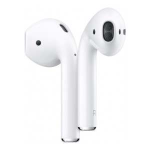 Apple AirPods with Wireless Charging Case Bluetooth Headset with Mic  (White, True Wireless)