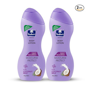 [Apply 5% Off Coupon ] Parachute Advansed Body Lotion Deep Nourish, With Pure Coconut Milk, 100 % Natural, Dry Skin Moisturizer, Winter Body Lotion, 250 ml (Pack of 2)