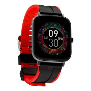 Wings Strive 100 with Real SPO2 1.4 inch Large Display Smartwatch  (Red Strap, Free)