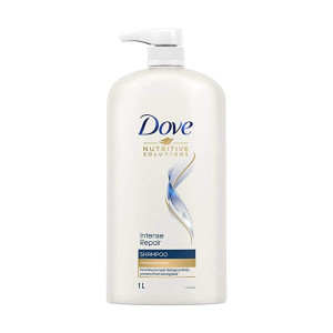 Dove Intense Repair Shampoo 1 L, Repairs Dry and Damaged Hair, Strengthening Shampoo for Smooth & Strong Hair - Mild Daily Shampoo for Men & Women (COupon)