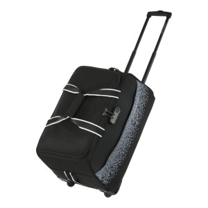 Lavie Sport : 55 L Strolley Duffel Bag - Pixel Small - Black - Regular Capacity