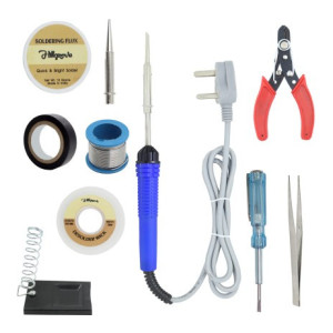 Hillgrove 10in1 Biggers 25W Soldering Iron Kit 25 W Simple  (Flat, Pointed Tip)