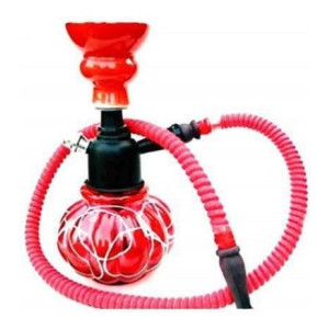 83% OFF Misr Puff IRON TRAY 8 inch Glass, Earthenware, Iron Hookah  (Red)