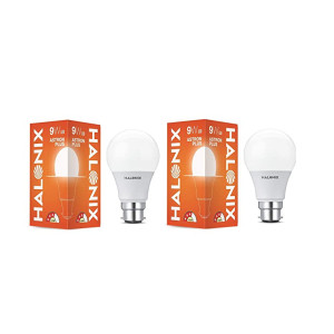 Halonix Astron Plus B22 9-Watt LED Bulb (Cool White) - Pack of 2