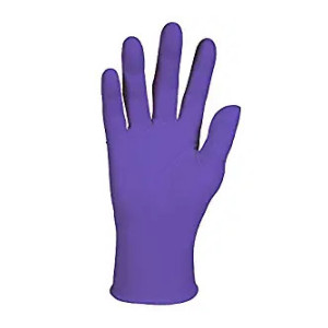 Kimberly-Clark Kimtech KC 500 Nitrile Exam Gloves (5.9 Mil, Ambidextrous, 9.5", Purple) -Pack of 100 Gloves Pack