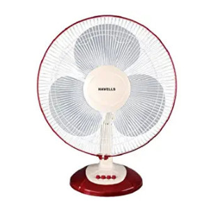 Havells Swing Lx 400mm Table Fan (Cherry) [Apply  ₹300  Coupon]