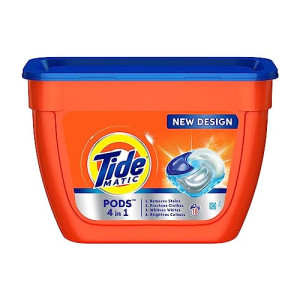 Tide Matic 4in1 PODs Detergent Pack 18 ct -for Top & Front load washing machine only