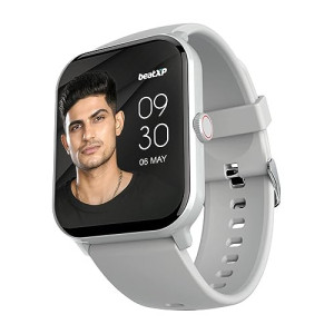 beatXP Marv Neo 1.85” (4.6 cm) Display, Bluetooth Calling Smart Watch, Smart AI Voice Assistant, 100+ Sports Modes, Heart & SpO2 Monitoring, IP68, Fast Charging (Iced Silver)