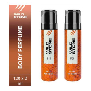 Wild Stone Iron Pack of 2 Perfume Body Spray - For Men  (240 ml, Pack of 2)