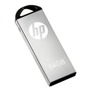 HP V22OW 64 GB Pen Drive  (Silver)