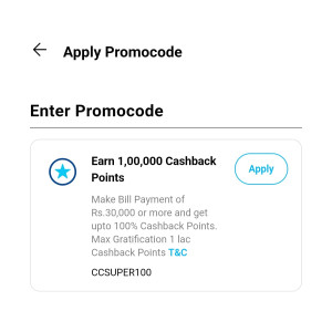 Paytm Credit Card Bill Payment Offer: Pay Credit card of 30000 or more and get upto 100% cashback points