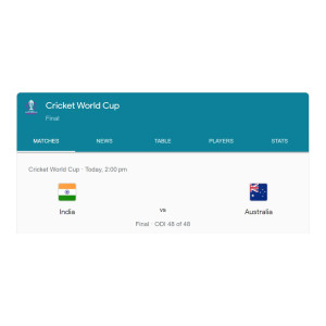 Predict the Correct answers for today's Cricket World Cup Final 2023 between India & Australia and win Amazon Gift Vouchers