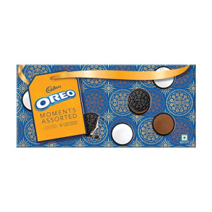 Cadbury Oreo Moments Chocolate Cream Biscuits Gift Pack, 428.75 G, Chocolate