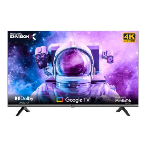 MOTOROLA EnvisionX 127 cm (50 inch) Ultra HD (4K) LED Smart Google TV with Inbuilt Box Speakers  (50UHDGDMBSXP) [Rs.1500 off with SBI/ HDFC CC/ Rs.1000 off using supercoins]