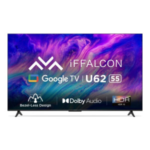 iFFALCON by TCL U62 139 cm (55 inch) Ultra HD (4K) LED Smart Google TV with Dolby Audio, HDR10  (iFF55U62)