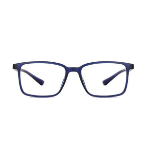 LENSKART BLU | Zero Power Blue Cut Computer Glasses | Anti Glare, Lightweight & Blocks Harmful Rays | UV Protection Specs | Men & Women | Large | LB E13737