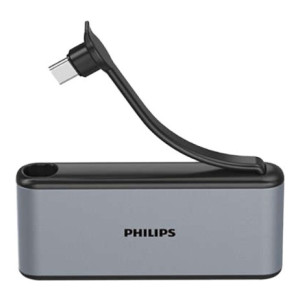 PHILIPS 4 in 1 USB DLK5527C/00 USB Hub  (Grey)