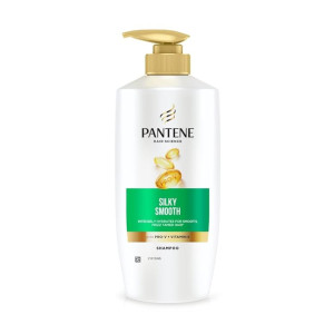 Pantene Hair Science Silky Smooth Shampoo 650ml with Pro-Vitamins & Vitamin  E for hydrated, frizz free hair,for all hair types, shampoo for women 