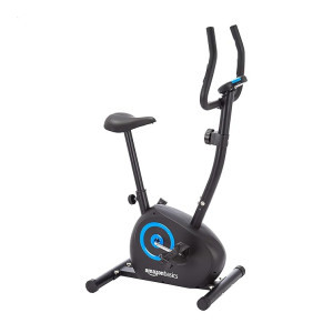 Amazon Basics Magnetic Upright Exercise Bike with Adjustable Resistance, 4 Kg Flywheel