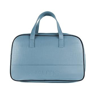 Nautica Duffle Bag for Travel | Stylish Leatherette Luggage | Compact and Comfortable for Travelling | Suitable for Men's and Women's One Size Blue 15cms