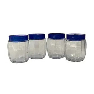 Yera K-Series Pantry Jars (Clear, 560 ml) - 4 Piece