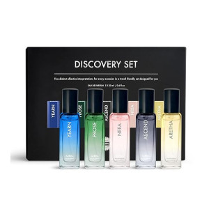 Ajmal Discovery Set of 5 Eau De Parfum 20ml each of Yearn, Prose, Ascend, Neea and Aretha For Men & Women (Total 100 ml)