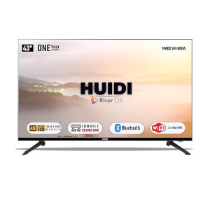 HUIDI 108 cm (43 inches) Bezelless Series 4K Ultra HD LED Smart Android TV HD4301UHD (Black) [Apply Rs.2000 Coupon]