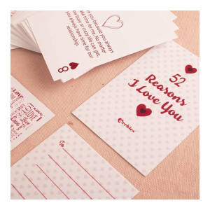 ARCHIES Valentine Love Gifts 52 Reasons I LOVE YOU Deck Cards | Love Quotations | Perfect Gifting Item for Valentines Day | Romantic Gift for Girlfriend, Boyfriend, Couples | Anniversaries