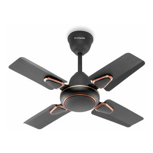 LONGWAY Kiger P1 600 mm/24 inch Ultra High Speed 4 Blade Anti-Dust Decorative 5-Star Rated Ceiling Fan (Smoked Brown, Pack of 1)