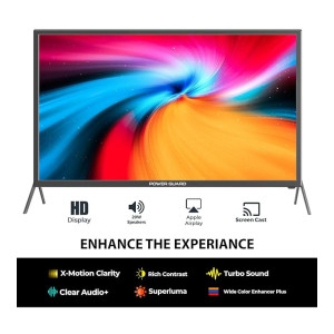 Power Guard 60 cm (24 inches) HD Ready Smart LED TV PG24S (Black) [coupon]