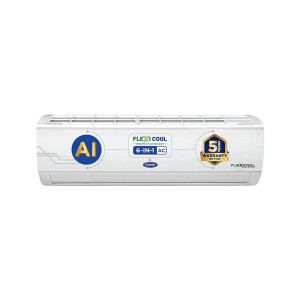 Carrier 1.5 Ton 5 Star AI Flexicool Inverter Split AC (Copper, Convertible 6-in-1 Cooling,Dual Filtration with HD & PM 2.5 Filter, Auto Cleanser, 2023 Model,ESTER Exi -CAI18ES5R33F0 ,White) (Apply 1000 Off coupon + Apply 3000 off coupon Carrier3000 + 4000/7947 Off on HDFC CC/CC 18 months No Cost EMI)