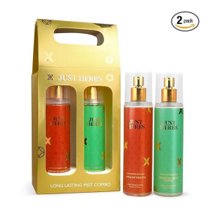 Just Herbs Body Mist Spray for Men and Women With Long Lasting Fragrance Perfume Combo - Fruity Fusion (2 x140ml)