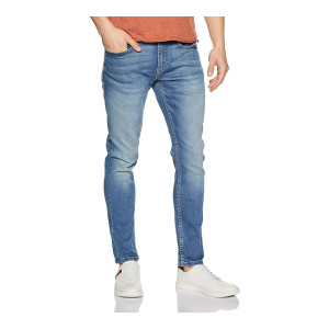Amazon Brand - Inkast Denim Co. Men's Skinny Stretchable Jeans (IN-SK-103_Medium Blue 3_28)