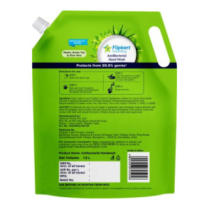 Flipkart SmartBuy Moisturising Anti Bacterial Hand Wash Pouch  (1500 ml)