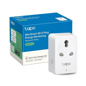 Tapo TP-Link P110 Mini 16A Smart Wi-Fi Plug, Energy Monitoring | Controller for Household Appliances Compatible with Alexa, Google Home | Improved Power Safety | Away Mode | 4-Way Safety Protection