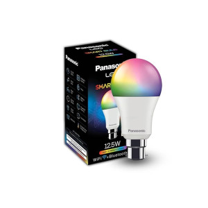 Panasonic LED 12.5W 5CH Smart Bulb Compatible with Alexa and Google Home (Wifi + Bluetooth), 16 Millions B22 Smart Bulb (Multicolor)