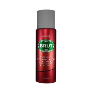Brut Attraction Totale Deodorant Body Spray for Men, Masculine Long-Lasting Deo with Woody Fragrance, Imported (200ml)