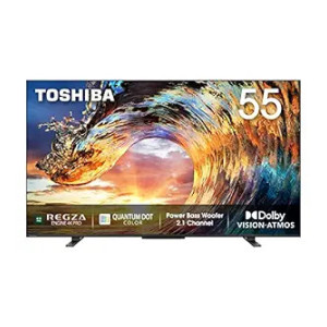 Toshiba 139 cm (55 inches) 4K Ultra HD Smart QLED Google TV 55M550LP (Black) [Apply ₹2000 coupon + Rs. 2250/3000 Instant Discount on HDFC Bank CC/ CC EMI ]